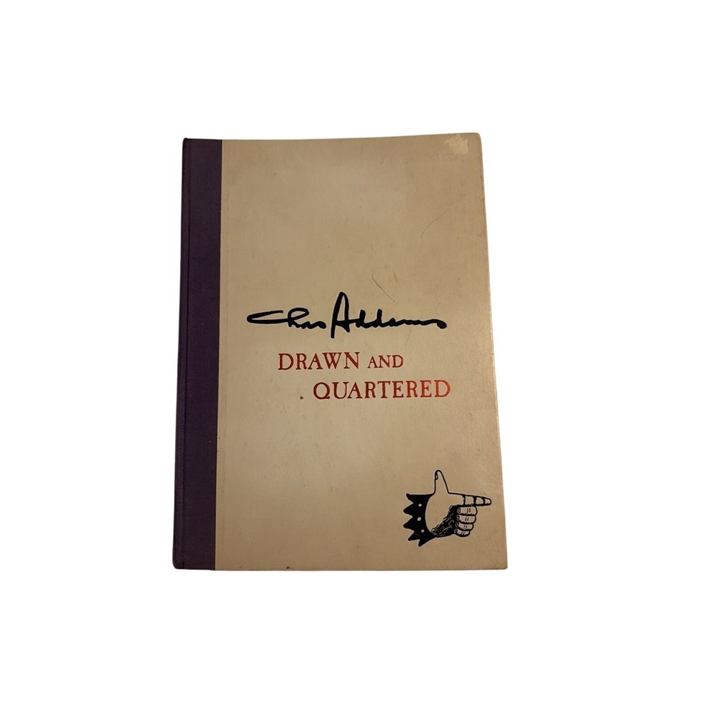 Charles Addams Drawn and Quartered Hardcover 1942 1st Edition Cartoon Book